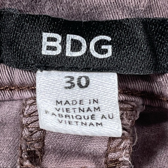 BDG size 30 light mauve color skinny moto pants with zippers at the ankles EUC - Picture 12 of 12